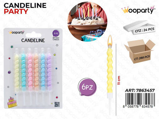 WOOPARTY CANDELINE ASSORTITE