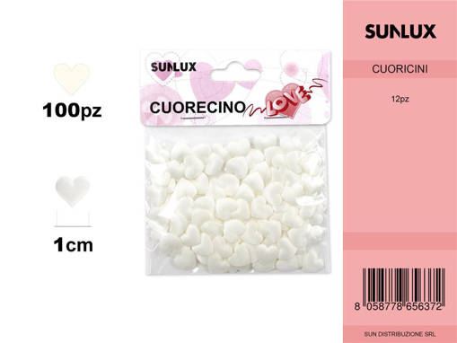 Cuoricini 1Cm Avorio/Pz Da 12**