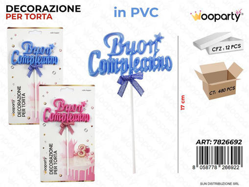 Wooparty DECORAZIONE PER TORTA