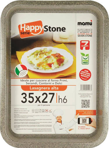 Happy Stone Lasagnera Alta 35x27 H6