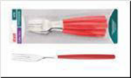 Abert Blister 6pz Forchetta tavola rosso Exagona 