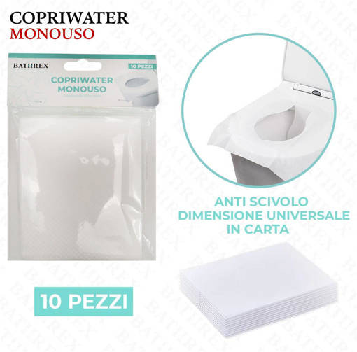 Bathrex 10Pz Copriwater Tnt Monouso