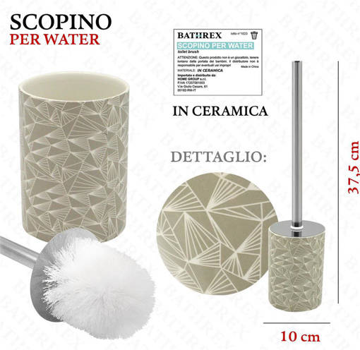 Bathrex Portascopino Wc In Ceramica