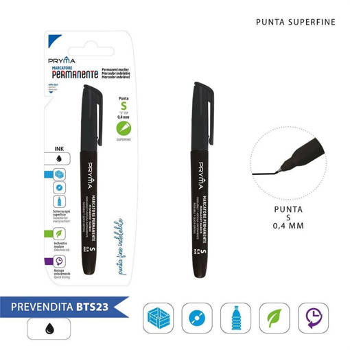 Pryma Marcatore Cd Punta S 1Pz Nero Bl. 0227610