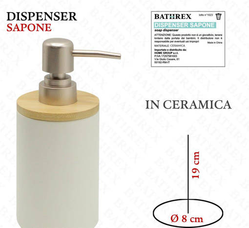 Bathrex Dispenser Sapone Ceramica