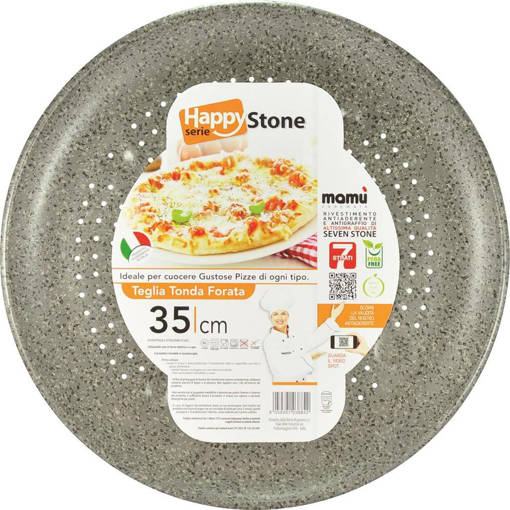 Happy Stone Teglia Forata Tonda Cm.35