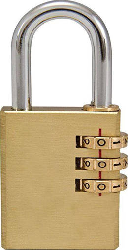 Kombo Lucchetto A Combinazione A 3 Numeri. L=20Mm.