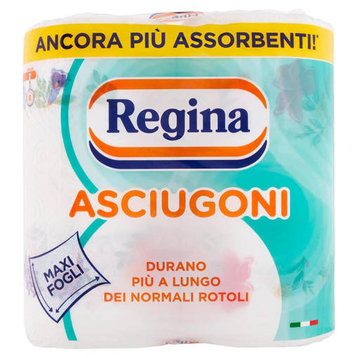 Regina Asciugoni Carta Cucina 2 Rotoli 2 Veli