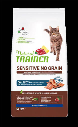 Natural Trainer Sensitive No Grain Gatto 1,5 kg Trota