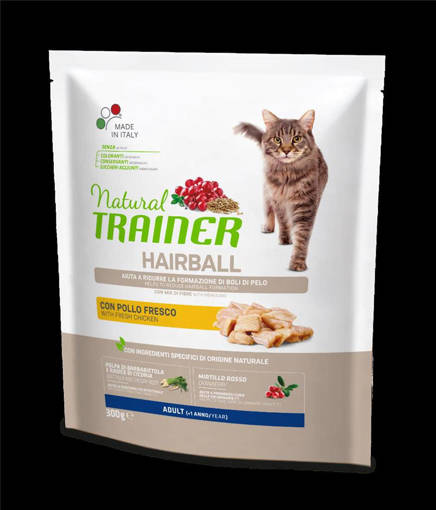 Natural Trainer Gatto Hairball 300 gr Pollo