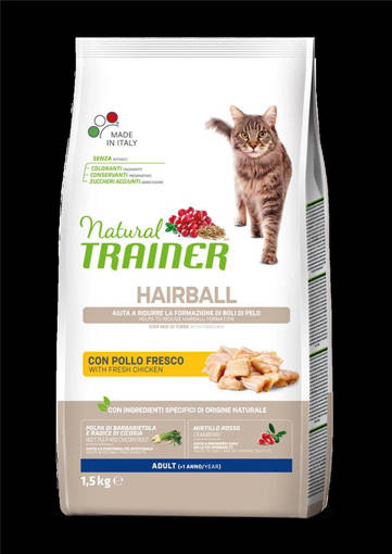 Natural Trainer Gatto Hairball 1,5 kg Pollo