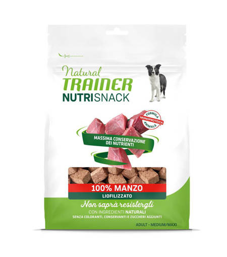 Natural Trainer NUTRISNACK Cane 50 gr Manzo Liofilizzato
