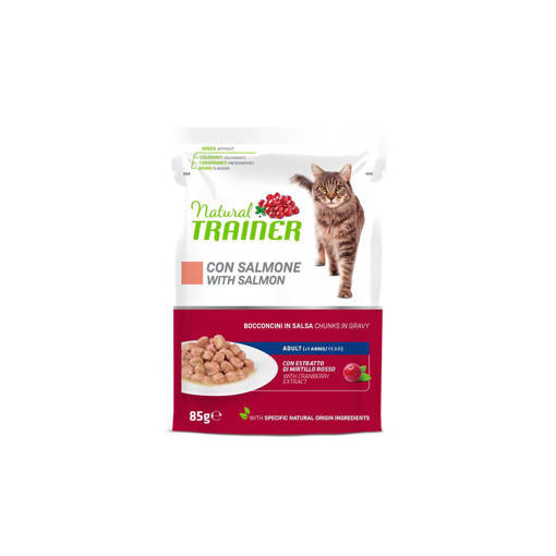 Natural Trainer Gatto Adulto 85 gr Salmone 