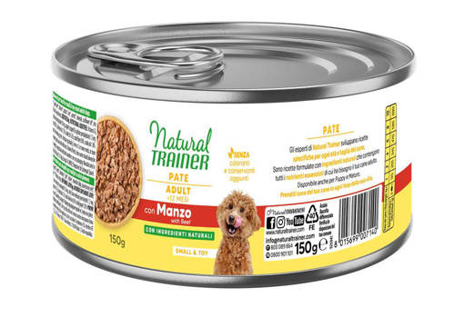 Natural Trainer Cane Small/Toy 150 gr Manzo