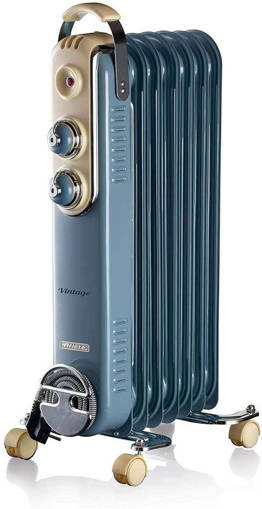 Ariete Radiatore A Olio Vintage Blu 7 Elementi