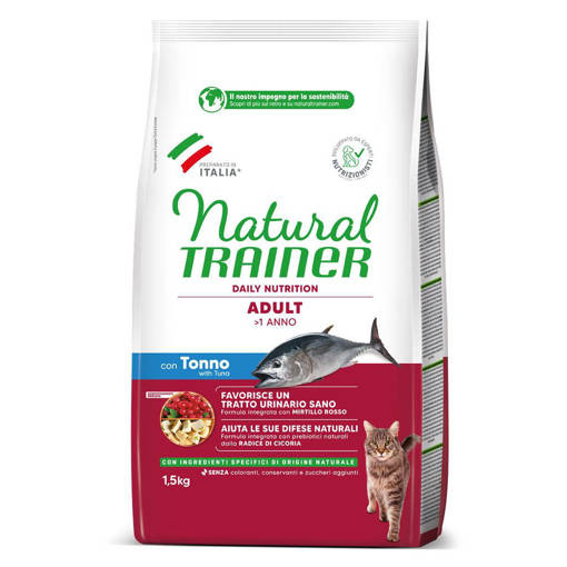 Natural Trainer Gatto Adulto 1,5 kg con Tonno