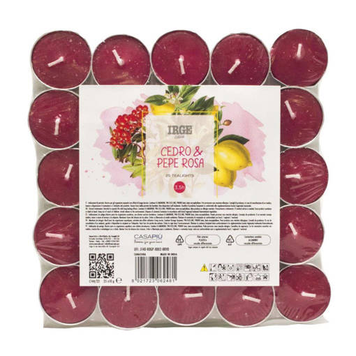 IRGE CANDELA 25 TEALIGHTS CEDRO E PEPE RO