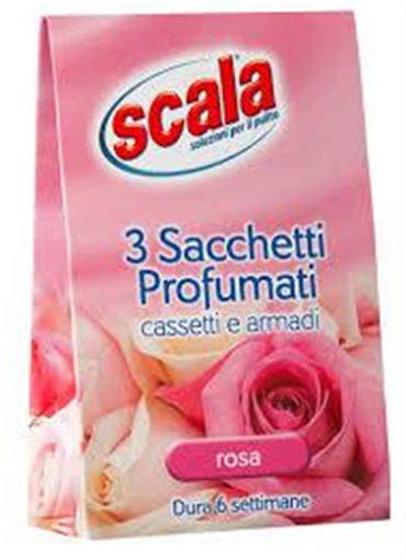 Scala 3 Sacchetti Profumati Cassetti e Armadi Rosa