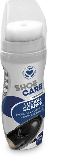 Seta Blu Lucido Scarpe 75Ml - Nero