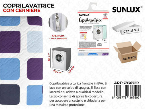 Sunlux Coprilavatrice Fant. Geometrica 70*85*60 Cm /Pz Da 5**
