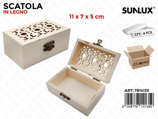 Sunlux Scatola Legno 11*7*5Cm