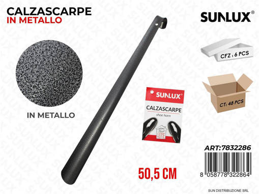 Sunlux Calzascarpe In Metallo 50.5Cm /Pz Da 6**