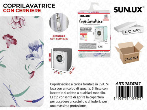 Sunlux Coprilavatrice Fant. Floreale 70*85*60 Cm /Pz Da 5**