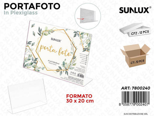 Portafoto In Plexiglass F.To 30*20Cm /Pz Da 12**
