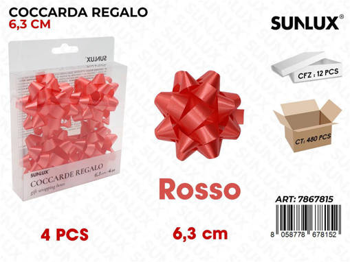 COCCARDE REGALO 2,5CM   4 PZ