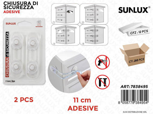 Chiusura Di Sicurezza Adv 2 Pcs 11Cm /Pz Da 12**