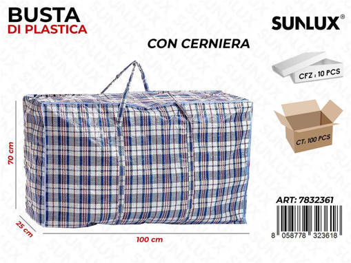Sunlux Busta di Plastica BLU 100*70*25CM