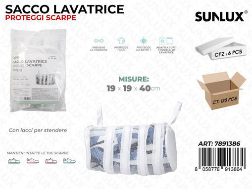 Sunlux Sunlux Sacco Proteggi Scarpe 19*19*40Cm /Pz Da 6