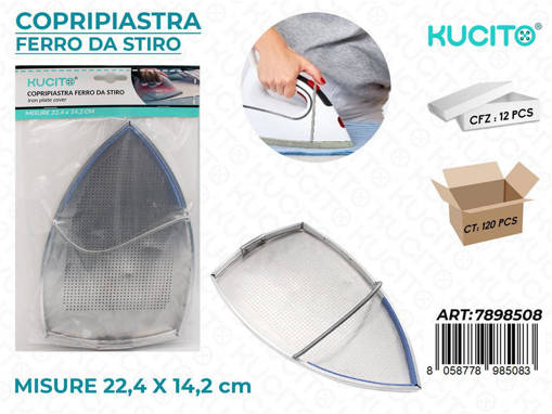 Kucito Copripiastra Ferro Da Stiro 22.4*14.2Cm /Pz Da 12**