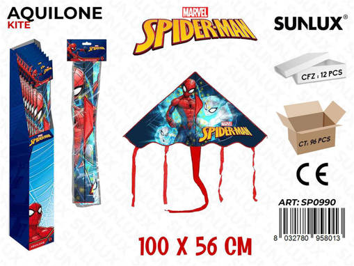 AQUILONE SOGG SPIDERMAN 95 CM IN BUSTA E CAVALLOTTO