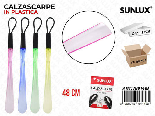 Calzascarpe In Plast. Col. Ass. 48Cm /Pz Da 12**