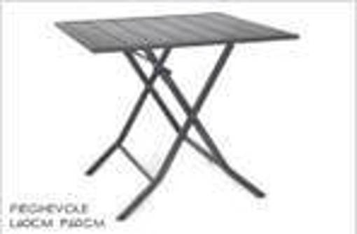 TAVOLO QUADRATO 60X60CM PIEGHEVOLE GRIGIO