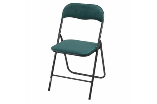 Galileo Sedia Pieghevole Velluto Verde