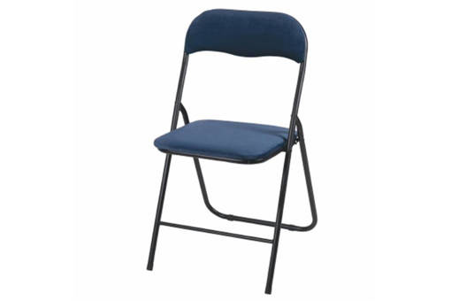 Galileo Sedia Pieghevole Velluto Blu