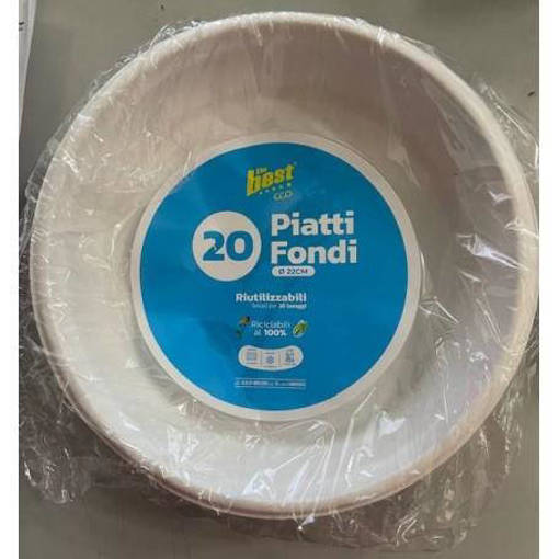 The Best Piatti Fondi 20 pezzi Riutilizzabili 