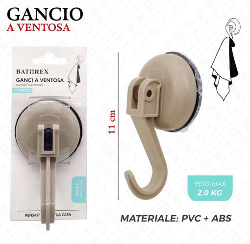 Bathrex Gancio Ventosa Beige