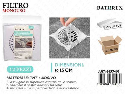 Bathrex Filtro Monouso per Doccia