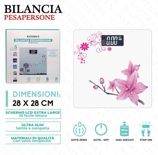 Bathrex Bilancia Pesapersone Fiore