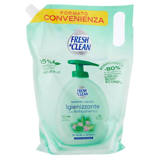 Fresh&Clean Ecoric Igienizz. C. Antibatt.Tè Verbena 1 Lt