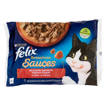 Felix Le Ghiottonerie Sensations In Salsa Tacchino&Manzo (4X85G) It
