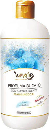 Wexor Profuma Bucato con Ammorbidente Mangiaodori Elisir Acquatico 500 ml