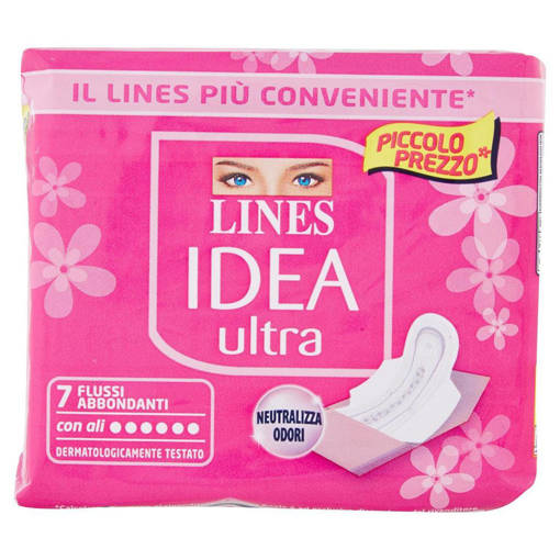 Lines Idea ultra Flussi Abbondanti con Ali 7 pz