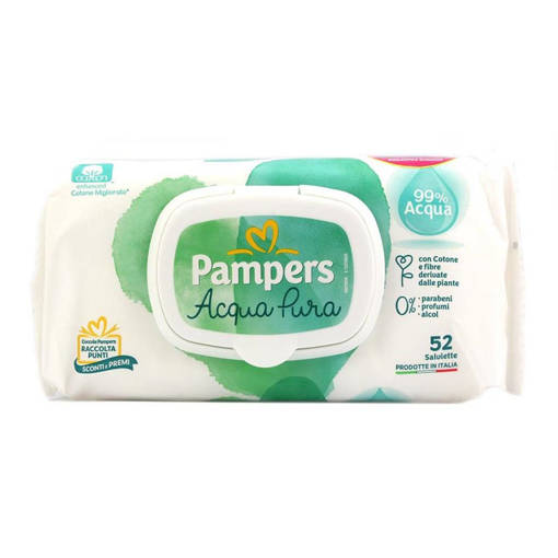 Pampers Salviettine Acqua Pura 52 pezzi