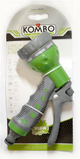 Kombo Lancia 8 Getti Regolabili, Manico Rivestito Antiscivolo In  Abs, Pp E Pvc, Misura 1/2