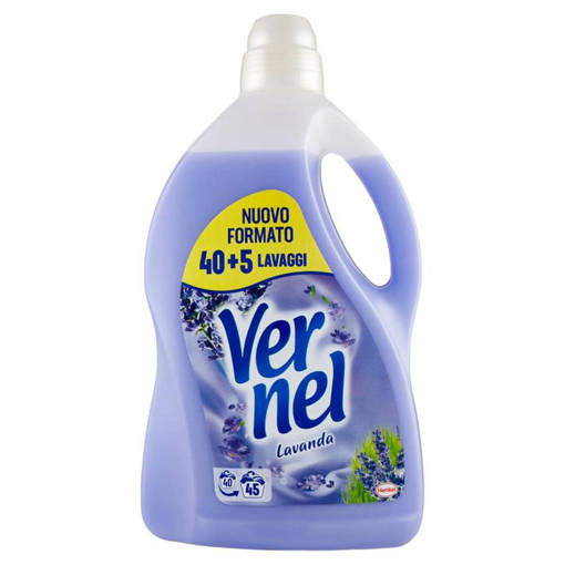 Vernel Ammorbidente Diluito 45 Lavaggi Lavanda 2,97Lt