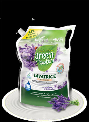 Green Emotion Detersivo Liquido Lavatrice Ecoricarica Lavanda 1500 ml